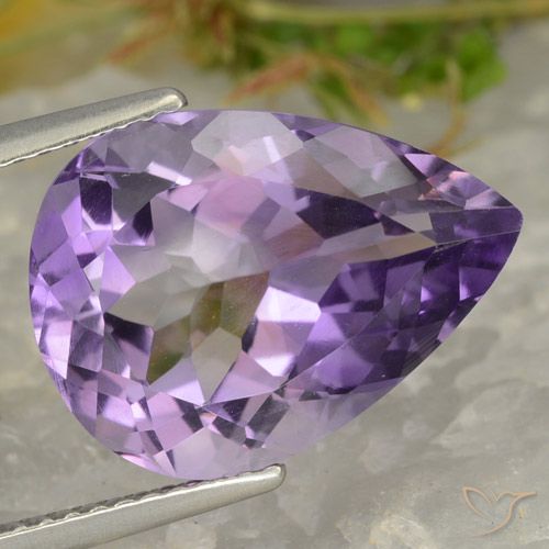 6.68ct Naturel Violet violacé Améthyste, En forme de poire, VVS-VS