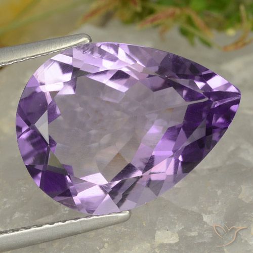 6.71ct Naturel Violet violacé Améthyste, En forme de poire, VVS-VS