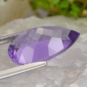 Améthyste Violet Rosâtre naturelle En forme de poire, 4.77 ct, VS