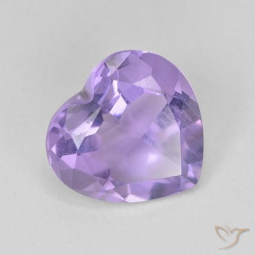 Améthyste Violet moyen naturelle Cœur, 3.02 ct, VS