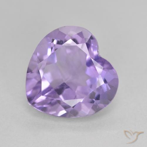 Améthyste Violet moyen naturelle Cœur, 3.03 ct, VS