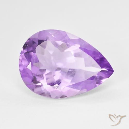 6.76ct Naturel Violet foncé Améthyste, En forme de poire, VS