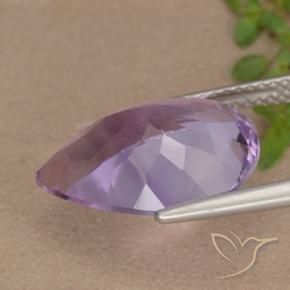 Améthyste Violet foncé naturelle En forme de poire, 6.52 ct, VVS-VS