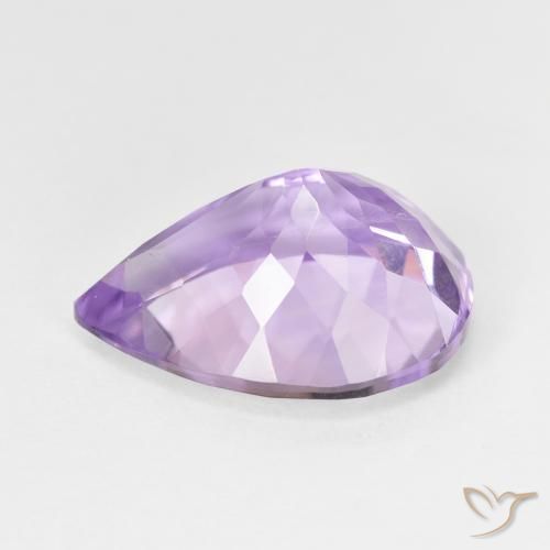 Améthyste Violet moyen naturelle En forme de poire, 7.28 ct, VS