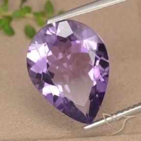 Améthyste Rose violet moyen naturelle En forme de poire, 6.18 ct, VS