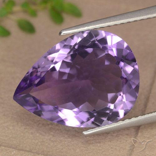 6.79ct Naturel Violet aubergine Améthyste, En forme de poire, VVS-VS
