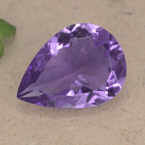 6.08ct Naturel Violet moyen Améthyste, En forme de poire, VS