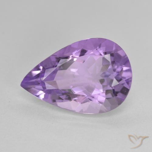 4.81ct Naturel Violet moyen Améthyste, En forme de poire, VVS-VS