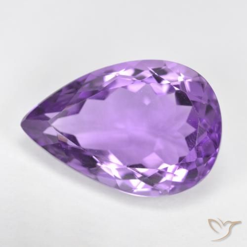 4.63ct Naturel Violet foncé Améthyste, En forme de poire, VVS-VS