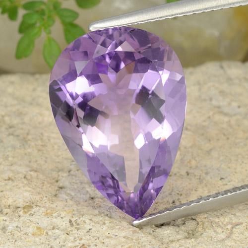 9.43ct Naturel Violet foncé Améthyste, En forme de poire, VVS-VS