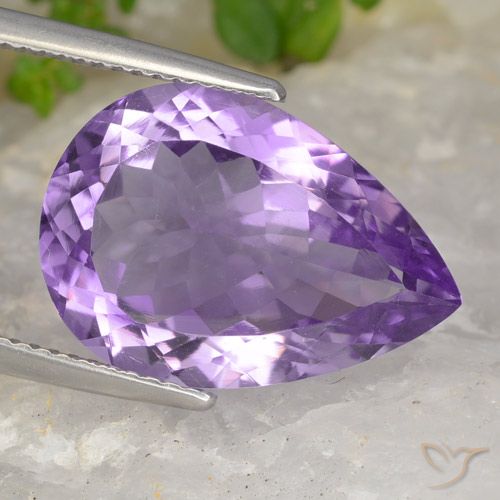 8.47ct Naturel Violet violacé Améthyste, En forme de poire, VVS-VS