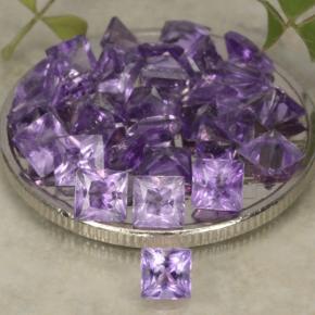 Achetez naturel 3,84ct violet moyen améthyste gems, carré, en provenance brésil chez gemselect. en stock, livraison internationale!