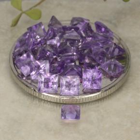 Achetez naturel 3,84ct violet moyen améthyste gems, carré, en provenance brésil chez gemselect. en stock, livraison internationale!