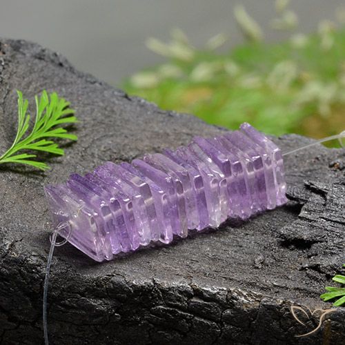 15.13ctw Naturel Violet moyen Améthyste, Carré, Transparent