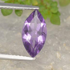 Améthyste Violet naturelle Marquise, 1.44 ct, VS