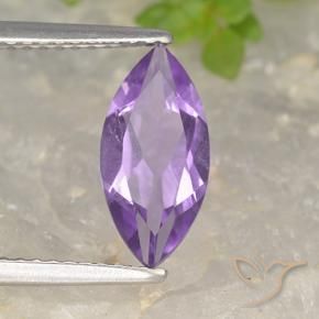 Améthyste Pourpre violacé profond naturelle Marquise, 1.49 ct, VS