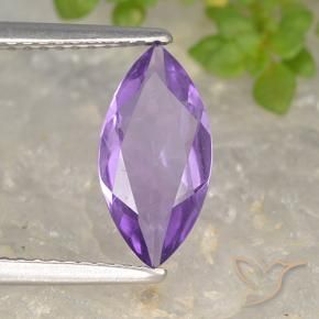 Améthyste Pourpre violacé profond naturelle Marquise, 1.28 ct, VS