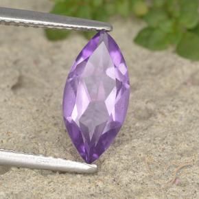 Améthyste Violet violacé naturelle Marquise, 1.44 ct, VS