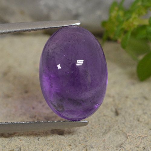 7.66ct Naturel Violet moyen Améthyste, ovale, Transparent