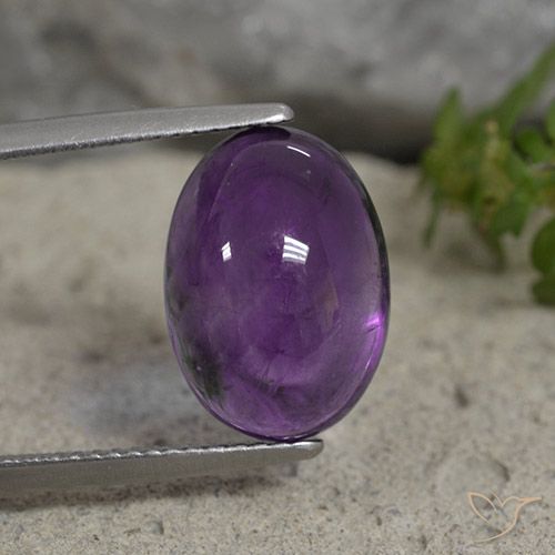 6.07ct Naturel Violet moyen Améthyste, ovale, Transparent