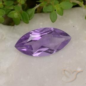 Améthyste Violet moyen naturelle Marquise, 1.52 ct, VS