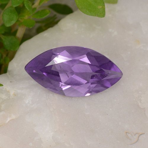1.51ct Naturel Violet moyen Améthyste, Marquise, VS