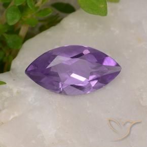 Améthyste Violet moyen naturelle Marquise, 1.51 ct, VS