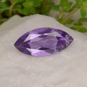 Améthyste violet naturelle marquise, 1,43 ct, VS
