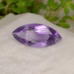 Améthyste violet naturelle marquise, 1,43 ct, VS