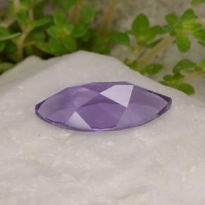 Améthyste violet naturelle marquise, 1,43 ct, VS