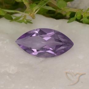Améthyste Violet moyen naturelle Marquise, 1.58 ct, VS