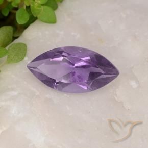 Améthyste Violet moyen naturelle Marquise, 1.70 ct, VS