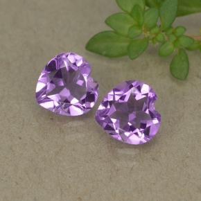 Achetez naturel 1,30ct violet améthyste gems, forme de coeur, en provenance brésil chez gemselect. en stock, livraison internationale!