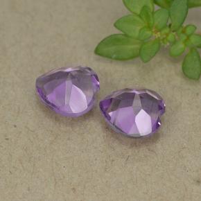 Achetez naturel 1,30ct violet améthyste gems, forme de coeur, en provenance brésil chez gemselect. en stock, livraison internationale!