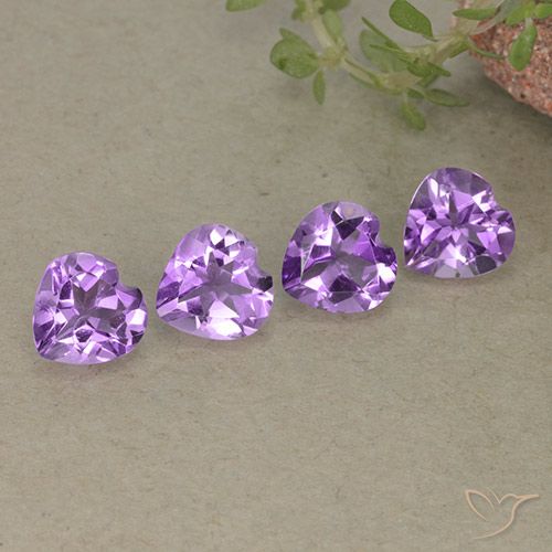 2.53ctw Naturel Violet violacé Améthyste, Cœur, VVS-VS