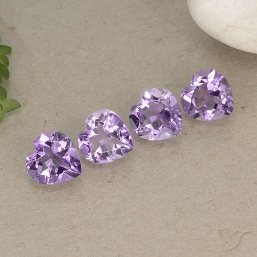 2.83ctw Naturel Pourpre violacé moyen Améthyste, Cœur, VVS-VS