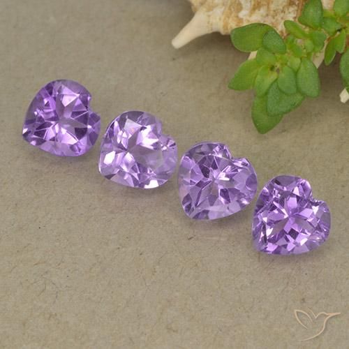 3.12ctw Naturel Violet intense Améthyste, Cœur, VVS-VS