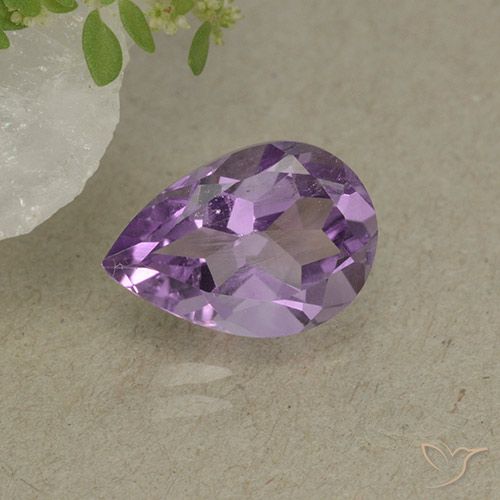 1.81ct Naturel Violet Iris Améthyste, En forme de poire, VS