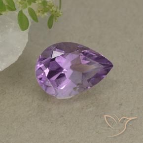 Améthyste Violet Iris naturelle En forme de poire, 1.81 ct, VS