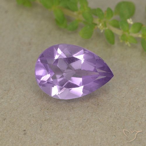 1.56ct Naturel Violet iris profond Améthyste, En forme de poire, VVS-VS