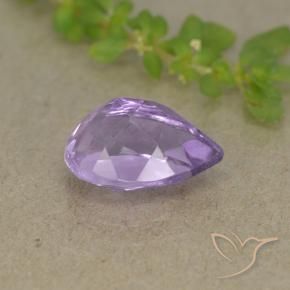 Améthyste Violet moyen naturelle En forme de poire, 2.11 ct, VVS-VS