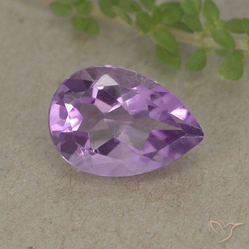 1.83ct Naturel Violet Iris Améthyste, En forme de poire, VVS-VS