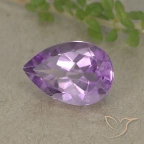 Améthyste Violet Iris naturelle En forme de poire, 1.83 ct, VVS-VS