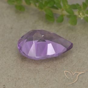 Améthyste Violet Iris naturelle En forme de poire, 1.83 ct, VVS-VS