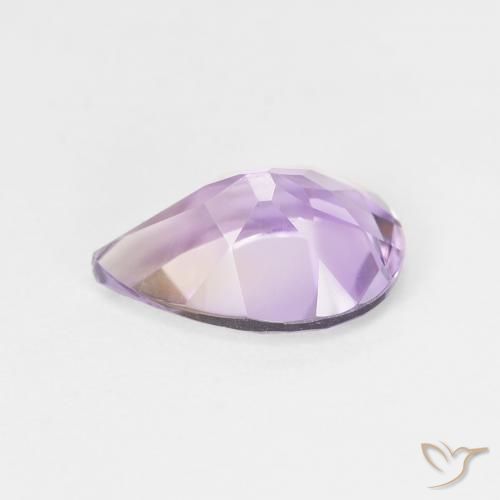 Améthyste Violet iris profond naturelle En forme de poire, 1.63 ct, VVS-VS