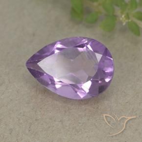 Améthyste Violet moyen naturelle En forme de poire, 1.80 ct, VVS-VS