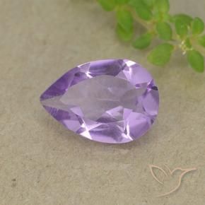 Améthyste Violet Rosâtre naturelle En forme de poire, 1.46 ct, VVS-VS