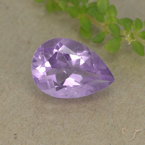 1.83ct Naturel Violet moyen Améthyste, En forme de poire, VVS-VS