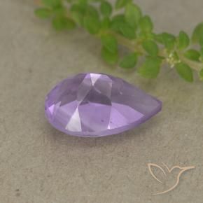 Améthyste Violet moyen naturelle En forme de poire, 1.83 ct, VVS-VS