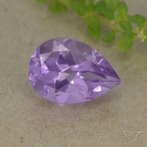1.91ct Naturel Violet moyen Améthyste, En forme de poire, VVS-VS